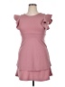 Assorted Brands Solid Pink Casual Dress Size XL - photo 1