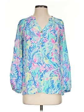 Lilly Pulitzer 3/4 Sleeve Silk Top
