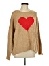 Vince Camuto Hearts Tan Pullover Sweater Size L - photo 1