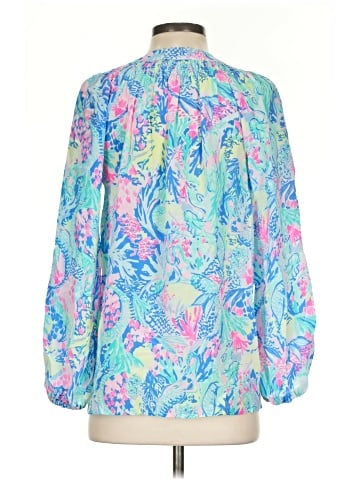 Lilly Pulitzer 3/4 Sleeve Silk Top (view 2)
