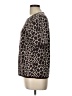 Ann Taylor Factory 100% Cotton Animal Print Brown Pullover Sweater Size L - photo 5