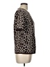 Ann Taylor Factory 100% Cotton Animal Print Brown Pullover Sweater Size L - photo 4