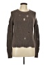 Autumn Cashmere 100% Cotton Brown Pullover Sweater Size L - photo 1