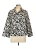 Christopher & Banks Print Silver Jacket Size L - photo 1