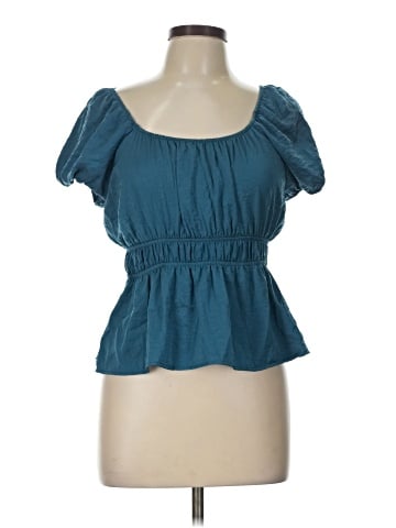Pink Rose Short Sleeve Blouse (view 1)