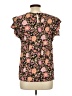 Rose & Thyme Brown Short Sleeve Blouse Size L - photo 2