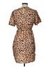 Shein 100% Polyester Animal Print Tan Casual Dress Size L - photo 2