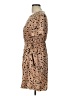 Shein 100% Polyester Animal Print Tan Casual Dress Size L - photo 5