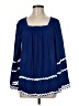 Cupio 100% Viscose Blue Long Sleeve Blouse Size M - photo 1