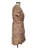 Shein 100% Polyester Animal Print Tan Casual Dress Size L - photo 4