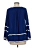 Cupio 100% Viscose Blue Long Sleeve Blouse Size M - photo 2
