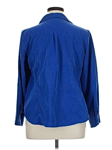 Roz & Ali Long Sleeve Button-Down Shirt (view 2)