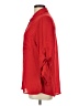 Express Outlet Red 3/4 Sleeve Button-Down Shirt Size L - photo 5