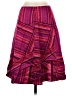 Honore Collection Stripes Burgundy Formal Skirt Size 4 - photo 1