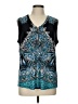 INC International Concepts Teal Sleeveless Blouse Size L - photo 1