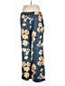Unbranded 100% Polyester Floral Blue Casual Pants Size XL - photo 2