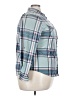 Eden & Olivia 100% Polyester Plaid Blue Long Sleeve Blouse Size 2X - photo 4