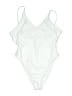 Wild Fable Solid White One Piece Swimsuit Size S - photo 1