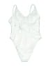 Wild Fable Solid White One Piece Swimsuit Size S - photo 2