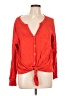 Caslon 100% Cotton Red Long Sleeve Blouse Size L - photo 1