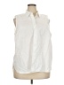 Lands' End White Sleeveless Button-Down Shirt Size 18W - photo 1