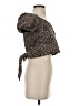 Marissa Webb Animal Print Leopard Print Brown Short Sleeve Top Size XS - photo 4