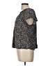 Gap 100% Rayon Black Short Sleeve Blouse Size L - photo 5