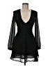 Unbranded Solid Black Cocktail Dress Size M (estimated) - photo 1