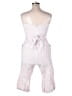 J.Crew 100% Linen Solid White Pink Romper Size 14 - photo 2