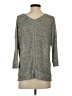 Bobeau Gray 3/4 Sleeve Top Size S - photo 2