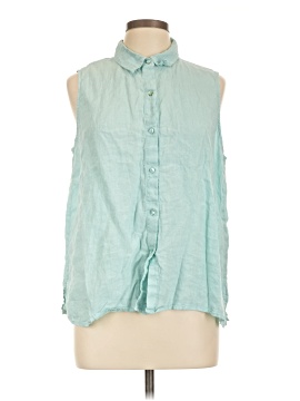 Eileen Fisher Sleeveless Button Down Shirt