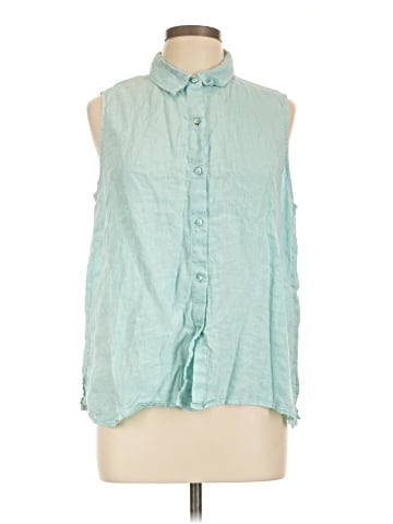 Eileen Fisher Sleeveless Button-Down Shirt (view 1)