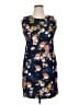Nina Leonard Floral Blue Casual Dress Size XL - photo 1