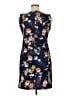 Nina Leonard Floral Blue Casual Dress Size XL - photo 2
