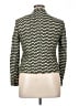 Evan Picone 100% Cotton Chevron-herringbone Green Blazer Size 14 Petite - photo 2