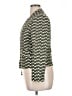 Evan Picone 100% Cotton Chevron-herringbone Green Blazer Size 14 Petite - photo 5