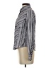 Faconnable Stripes Gray Long Sleeve Blouse Size S - photo 5