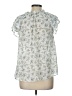 Blu Pepper 100% Polyester Blue Short Sleeve Blouse Size L - photo 2
