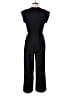 Monteau Solid Black Jumpsuit Size M - photo 2