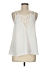 Haute Society 100% Polyester Ivory Sleeveless Blouse Size M - photo 1