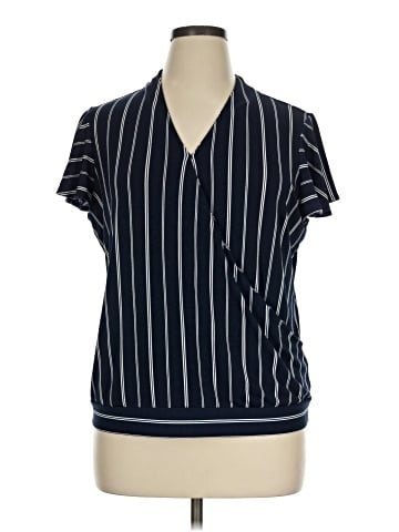 Adrianna Papell Short Sleeve Blouse (view 1)