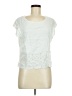 Maison Jules 100% Rayon Ivory Short Sleeve Blouse Size M - photo 1