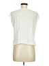 Maison Jules 100% Rayon Ivory Short Sleeve Blouse Size M - photo 2