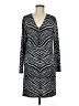 MICHAEL Michael Kors Chevron-herringbone Gray Casual Dress Size M - photo 1