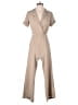 Monteau 100% Polyester Solid Tan Jumpsuit Size XS - photo 1