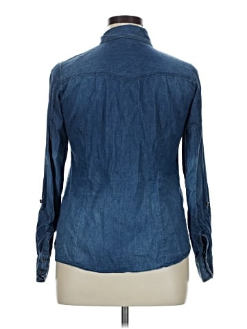 Girl Krazy Long Sleeve Button-Down Shirt (view 2)