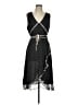 ICE 100% Silk Polka Dots Black White Cocktail Dress Size 12 - photo 1