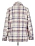 Cotton Bleu 100% Polyester Plaid Ivory Coat Size M - photo 2