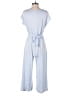 Caution to the Wind Solid Blue Jumpsuit Size M - photo 2