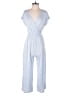 Caution to the Wind Solid Blue Jumpsuit Size M - photo 1